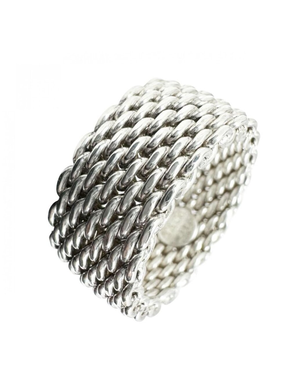 Tiffany & Co Ring Somerset Silver Mesh